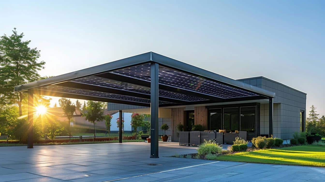 Le carport solaire en acier : une solution durable