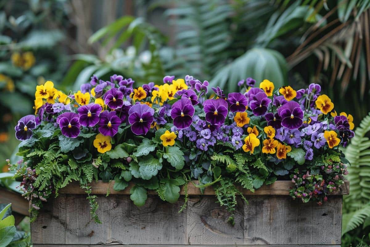 Préparer une jardinière de printemps avec des pensées et des primevères